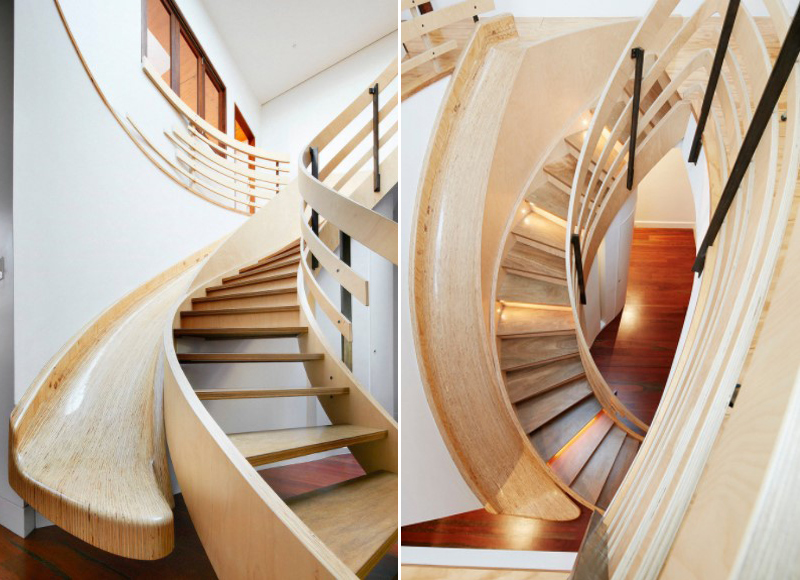 cool stairs with slide