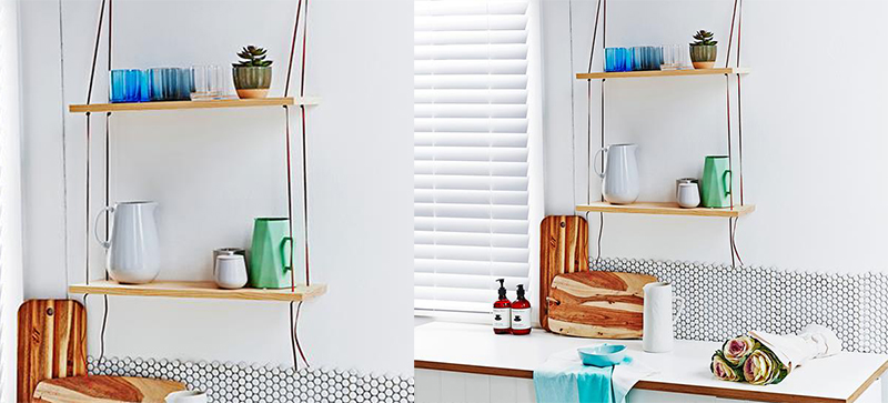 Leather Swing Shelf