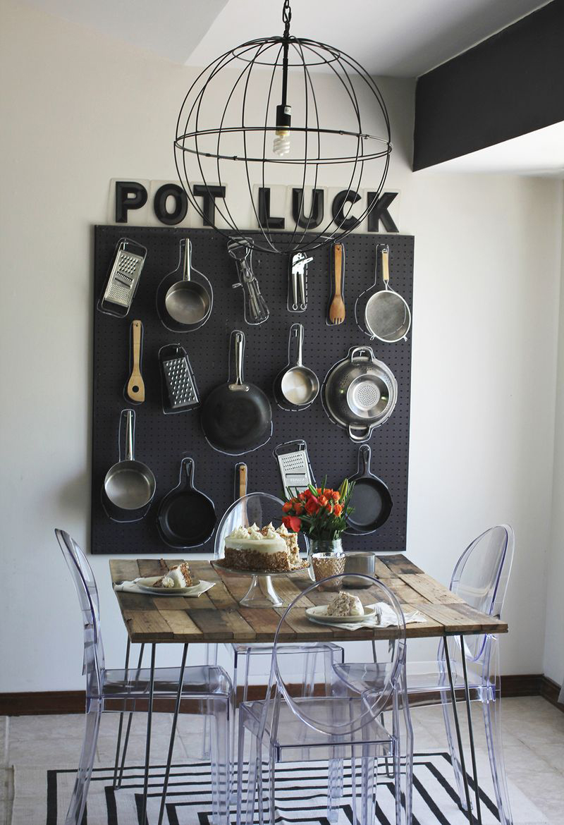 Pots And Pans Pegboard