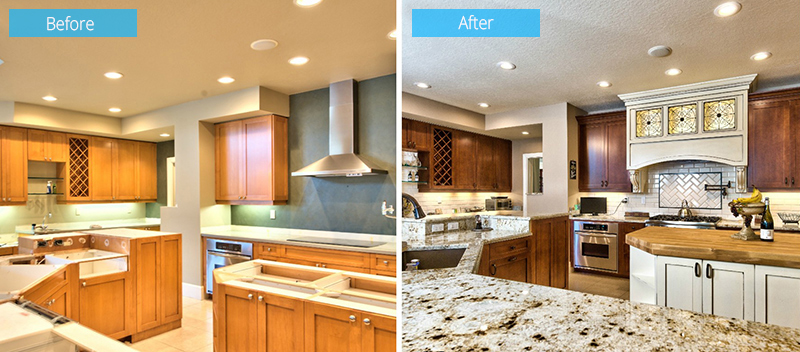 Sterling Oaks Living Room Kitchen